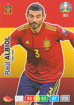 Raul Albiol Spain Panini UEFA EURO 2020#138